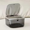 Mini Desktop Trash Can Transparent Countertop Waste Bin Household Bedroom Bedside Garbage Storage Bathroom Supplies