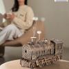Train Shape Humidifier Double Outlets Fragrance Cool Mist Diffuser for Bedroom Office Desktop 300ml Capacity