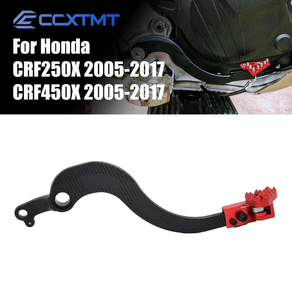 CNC Aluminum Rear Foot Brake Pedal Lever For Honda CRF250X CRF450X CRF 250X 450X 250 450 X 2005-2016 2017 Motocycle Universal