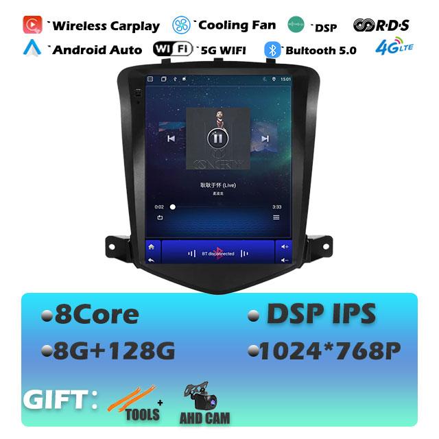 For Chevrolet Cruze 2008-2019 Carplay Android 14 Head Unit Car Radio Multimedia Video Player GPS Navigaion Stereo Audio