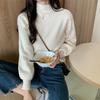 Semi-turtleneck Sweater Women's Autumn and Winter New Loose and Lazy Outer Wear Thickened Inner Knitted Sweater