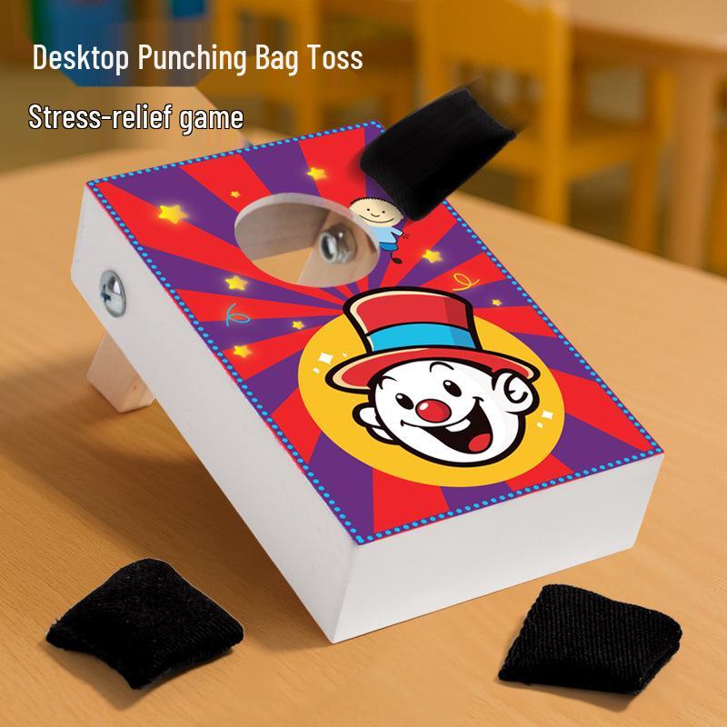 

Wooden Parent-Child Sandbag Toss Game: Educational, Stress Relief, Fun Interaction for Kids
