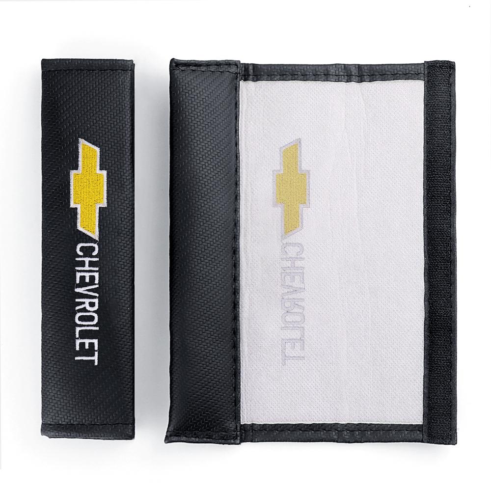 2pcs Car Seat Belt Pad Shoulder Cover Cushion Seat Belt Pad Auto Accessories for Chevrolet Logo Lacetti Aveo Cobalt Cruze Malibu