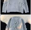 Men's Retro Japanese Style Round Neck Sweater in Autumn/Winter Trendy High Street Fashion.