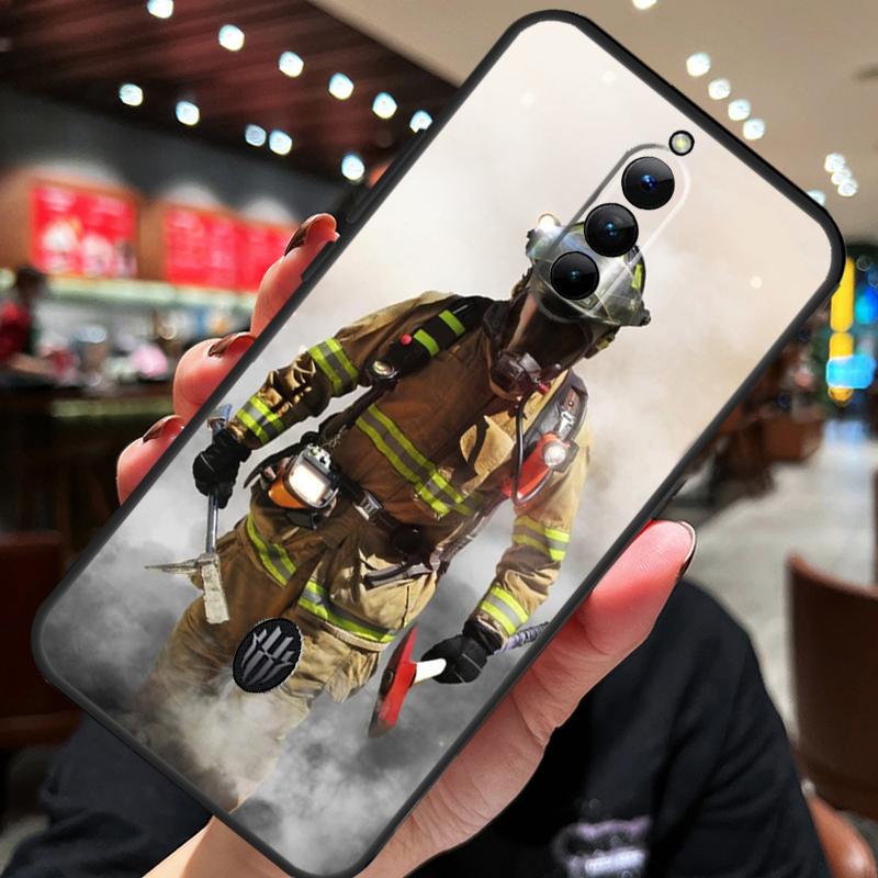 Firefighter Heroes Fireman Case For ZTE Nubia Red Magic 10 Air 7 6S 7S Pro Red Magic 11 10 9 8 8S 9S 10S Pro Plus Cover
