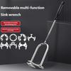Stainless Steel Sink Wrench For Faucet Hose Installation And Removal With Ergonomic Handle Multifunctional Faucet Wrench