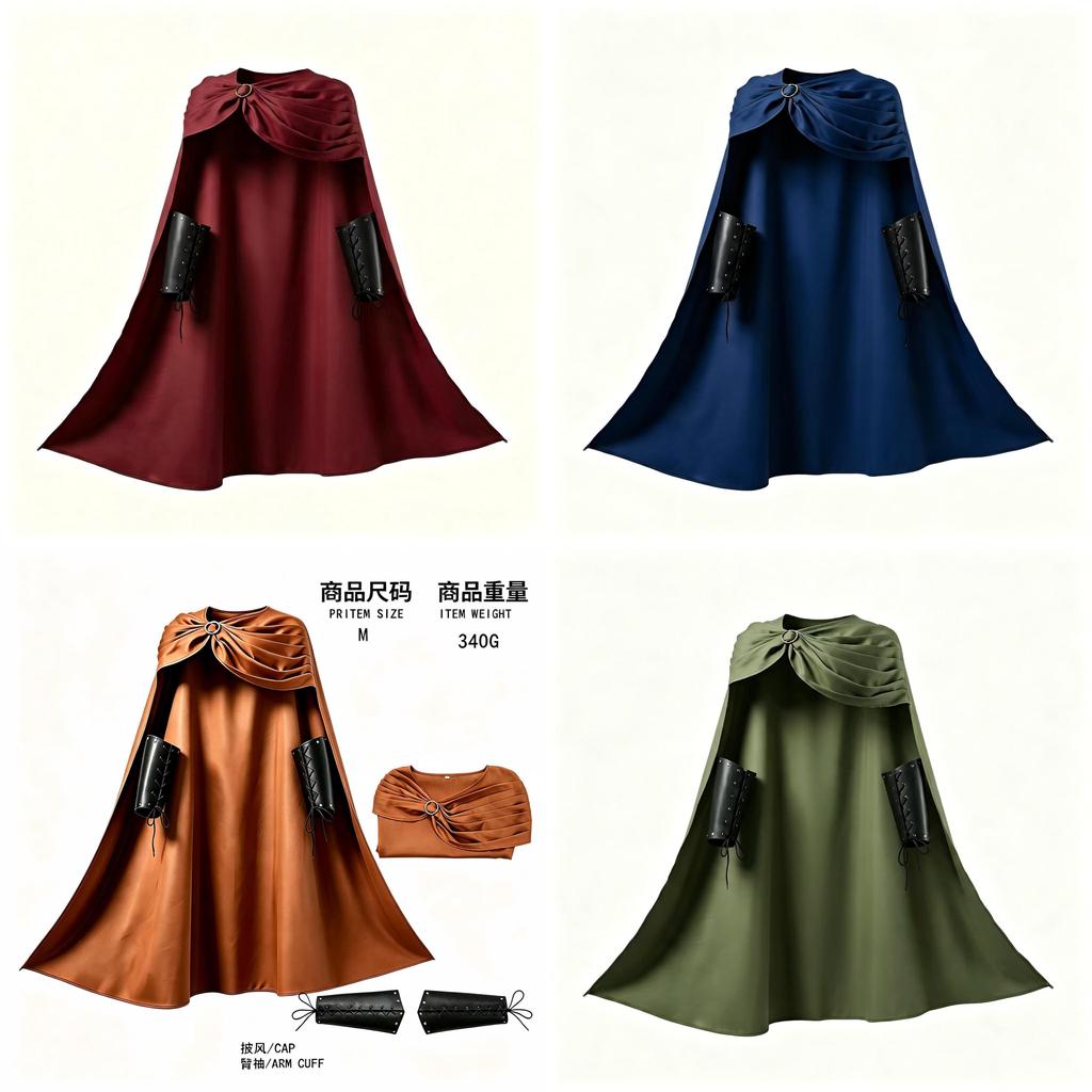 Capas de Cosplay de Guerrero Espartano con Capucha para Fans de Anime