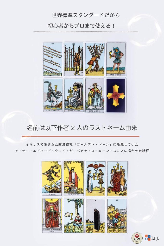 Tarot Rider Arthur Edwards Blue Tarot of 78 Tarot Japanese Instruction Manual Authentic I.I.J Cards, Standard, Edition, Edition, A.E. Waite, Cards,