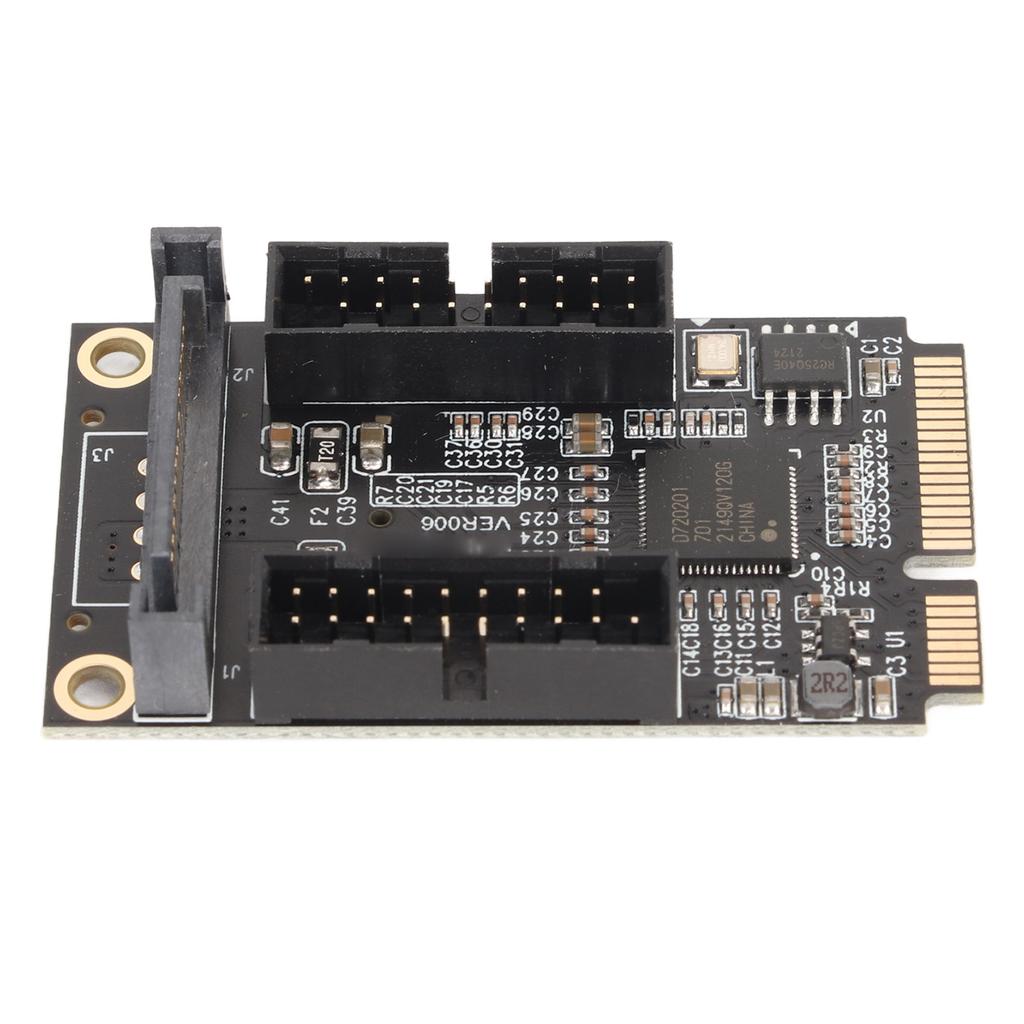 Mini-PCIe zu USB 3.0 Adapter Mini-PCIe zu 4-Port 19-Pin Erweiterungskarte mit SATA-Ladeschnittstelle für Windows für OS X