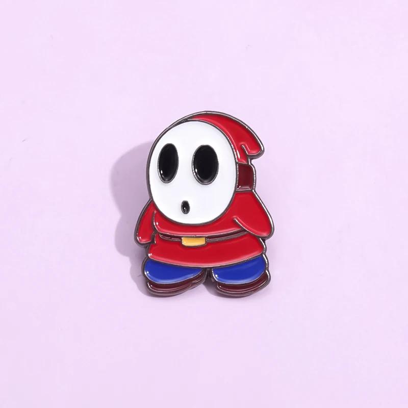 New Fashion Brooch Shy Ghost Badge Cartoon Game Character Pin Fan Accessories Gift Hot Sale Wholesale
