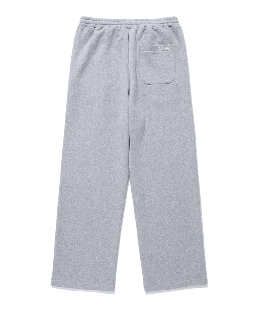 COVERNAT C Logo Sweat Wide Pants Melange Gray