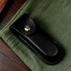 Handcrafted Leather Cutter Sheath Cutter Holder For Compacts Fixed Blade Outdoor Hand Stitched Water Resistant Design