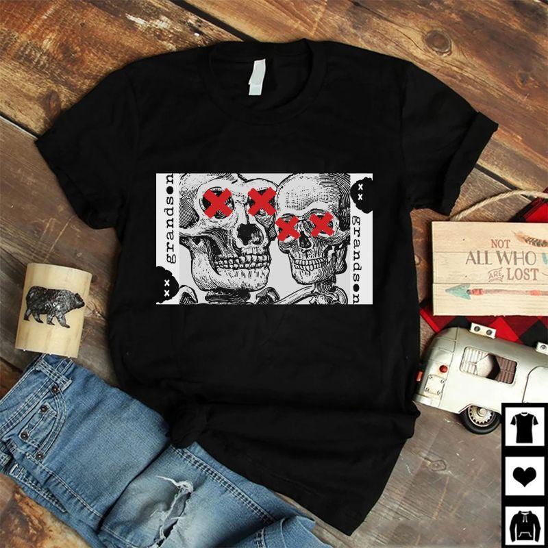 T Shirts Black Retro T-Shirt Tee 