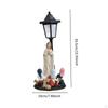 Mary In Prayer Statue Ornament with Solar Lights Gift Modern Decorative Landscape Lamp Resin