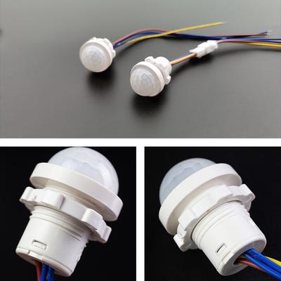 AC110-240V DC12-24V Automatischer Sensor-Lichtschalter LED PIR Infrarot Bewegungssensor Erkennung Mini LED Empfindliches Nachtlicht