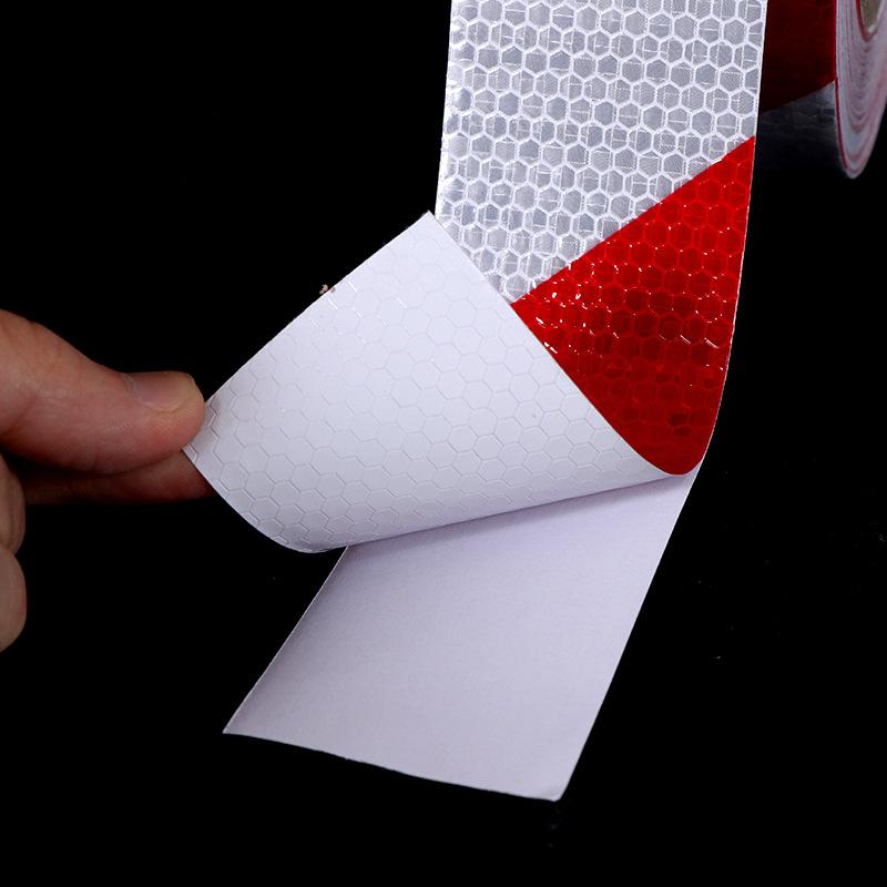 1 Roll Shining Reflective Safety Warning Tape Self Adhesive Twill Printing Reflective Tape for Car