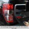 Car Upgrade For Ford Ranger Raptor T6 T7 T8 PX MK1 MK2 Wildtrak 2012- Black Tail Light Covers Rear Lamp Trim Frame