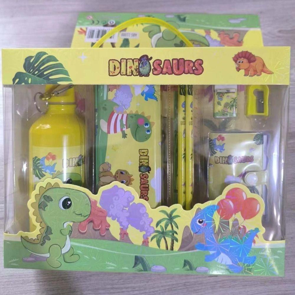 Ruler Notebook 8 In 1 Stationery Set Pencil Eraser Stationery Set with Tumbler  Boys Girls