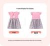Little Maven Summer Floral Cartoon Dress - Short Sleeve, Breathable Children's Skirt