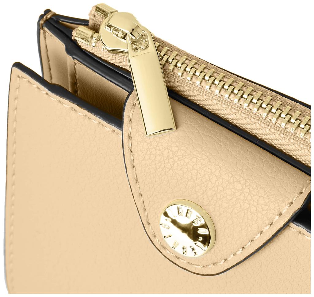 Legato Largo Women's Slim Bi-fold Wallet, Beige, LJ-P0111, Free Size