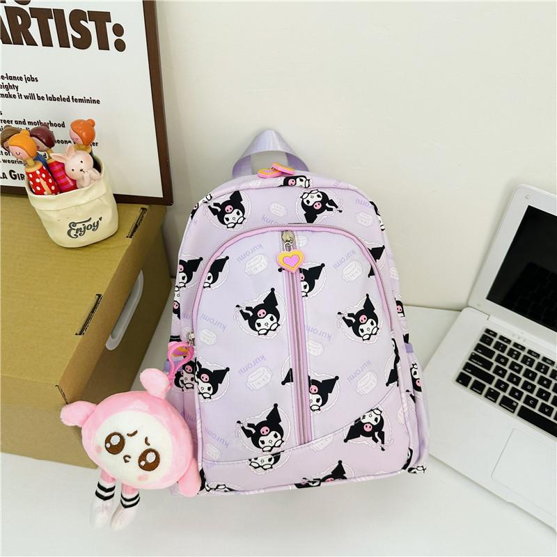 New Cartoon Canvas Backpack For Kids Outdoor Travel Sweet Style 20-35l Capacity Girls