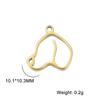 5pcs/lot Stainless Steel Pendants for Earring Necklace Bracelet Jewelry Making Cat Dog Bird Sun Moon Pentacle Gold Charms