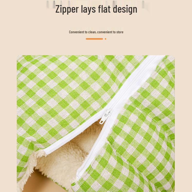 Cozy Winter Washable Enclosed Cat Bed