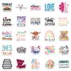 52 Popular Inspirational English Graffiti Stickers Decorate Suitcase Notebook Waterproof Stickers