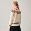 Zhaojun Women's Fair Isle Jacquard Cashmere Sweater