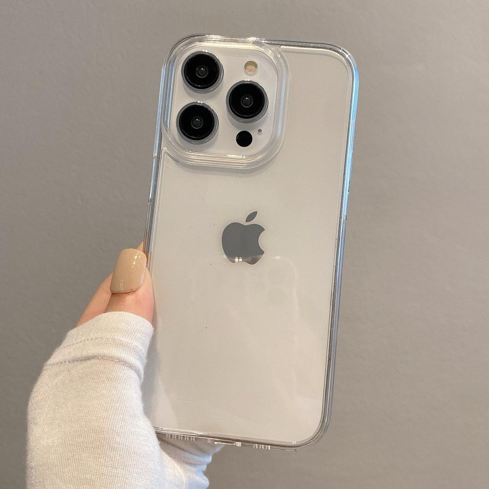 

Роскошный противоударный прозрачный чехол для iPhone 16 15 14 13 12 Mini 11 Pro Max X XR XS 7 8 Plus силиконовый бампер прозрачная жесткая крышка For iPhone16 Pro Max