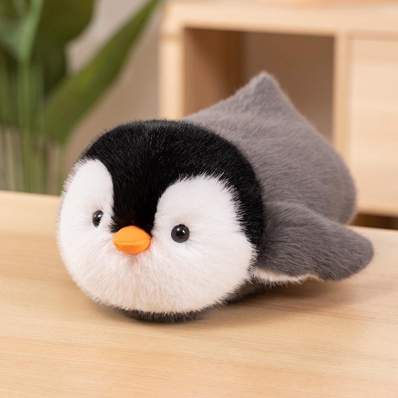Roztomilý plyšový tučňák Měkký plyšáci Vycpané zvířátko Antarktida vleže Tučňák Peluche Výzdoba pokoje Dětský dárek k narozeninám