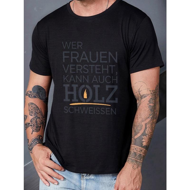 

Мужская повседневная футболка с графическим принтом, круглым вырезом и коротким рукавом, для летнего сезона, большого размера S чёрный