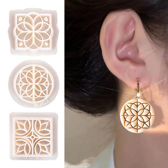 

3 шт., глиняные формы для сережек с винтажным узором, легкосъемные многофункциональные формы для изготовления ювелирных изделий, скульптуры «сделай сам»