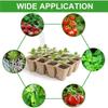 20-100PCS Biodegradable Paper Pulp Pots Eco-Friendly Seed Starter Cups Peat Pots for Gardening Seedlings Planting Transplanting