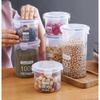 Large Food Storage Box Storage Tank Plastic Jar Kitchen Storage Jar Storage Tank Cereals Sealed Tank Containers Utensils Tin Canister