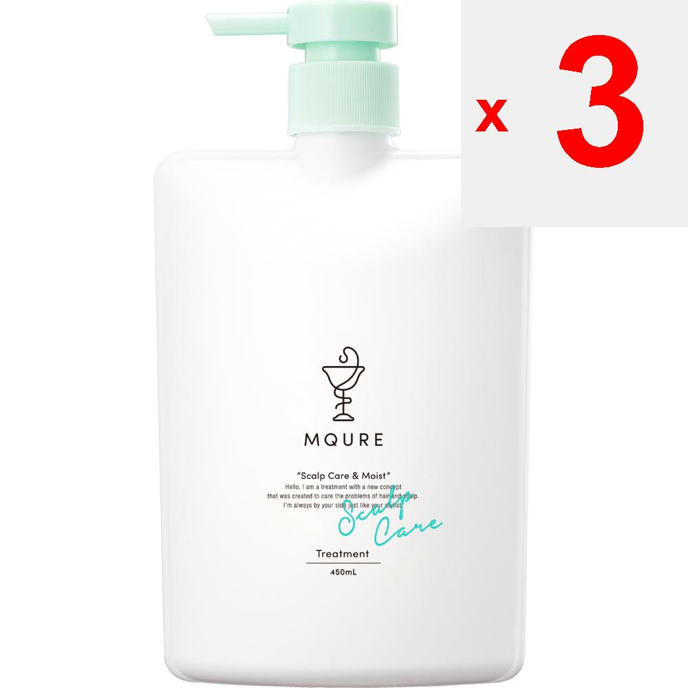 MQURE  M-Cure Medicinal Scalp Care & Moist Treatment 450ml (Quasi-drug) Shampoo/conditioner (premium) After Shampooing, Lightly Drain Water
