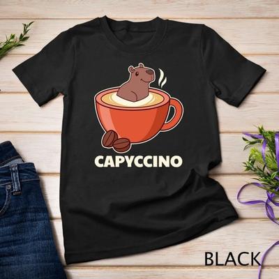 Capyccino Cute Capybara In Cappuccino For Coffee Lover T Shirt