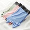 Mid-Rise Elastic Waistline Men Panties Simple Patchwork Color U Convex Shorts Briefs