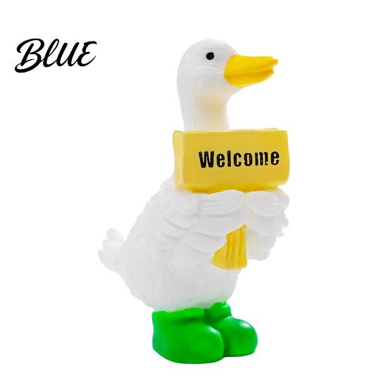 Cute Home Office Decor Mini Garden Duck Figurine Farm Dolls Small Desktop Resin Figures Car Dashboard Figurines Micro Landscape Ornaments