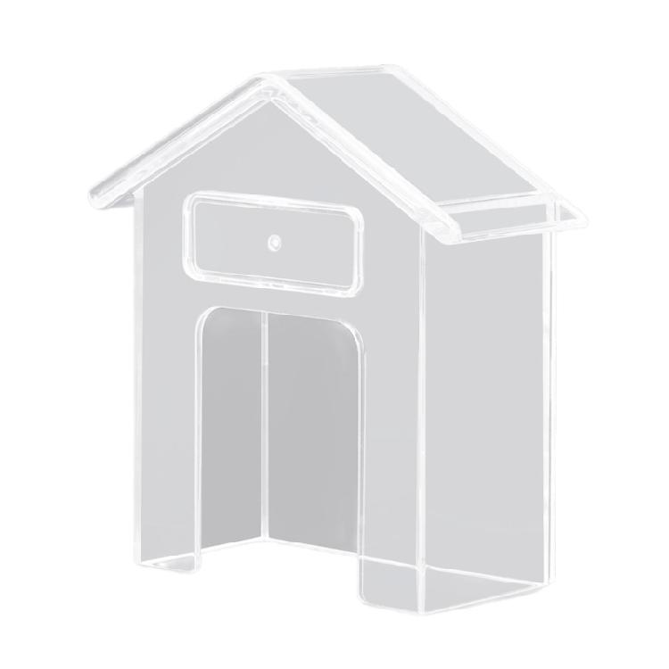 

Wireless Doorbell Rain Cover Protective Box Door Bells Rings Waterproof Case Clear House Shape Doorbell Rain Cover 1
