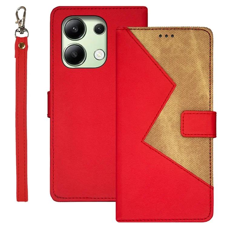 

Для Xiaomi Redmi Note 13 4G чехол с слотами для карт ТПУ + ПУ кожаный чехол для телефона