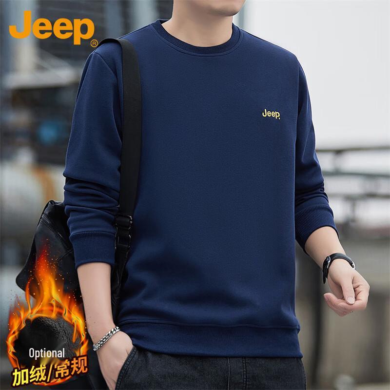 

JEEP Men s Loose Crewneck Sweatshirt 4XL