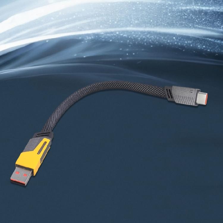 Fast Charging Power Cord 65W Type C + USB to Type C Data Cable Wire 2-in-1 Designing with 480Mbps Transfer Rate 25/50cm