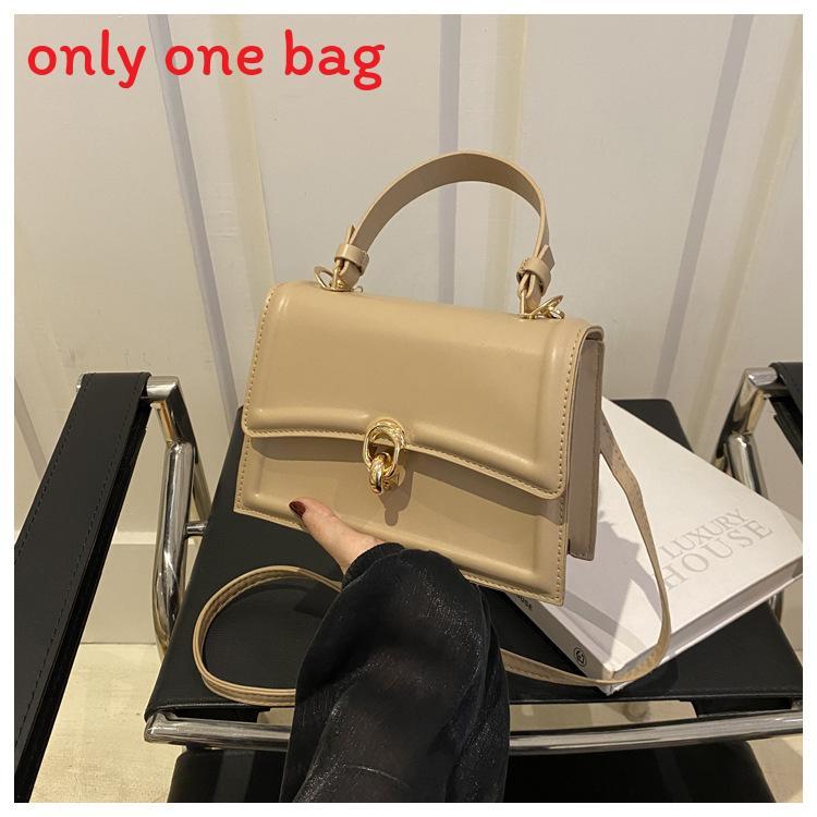 Retro Stylish Pu Mini Square Bag With Lock Closure For Casual Daily Use