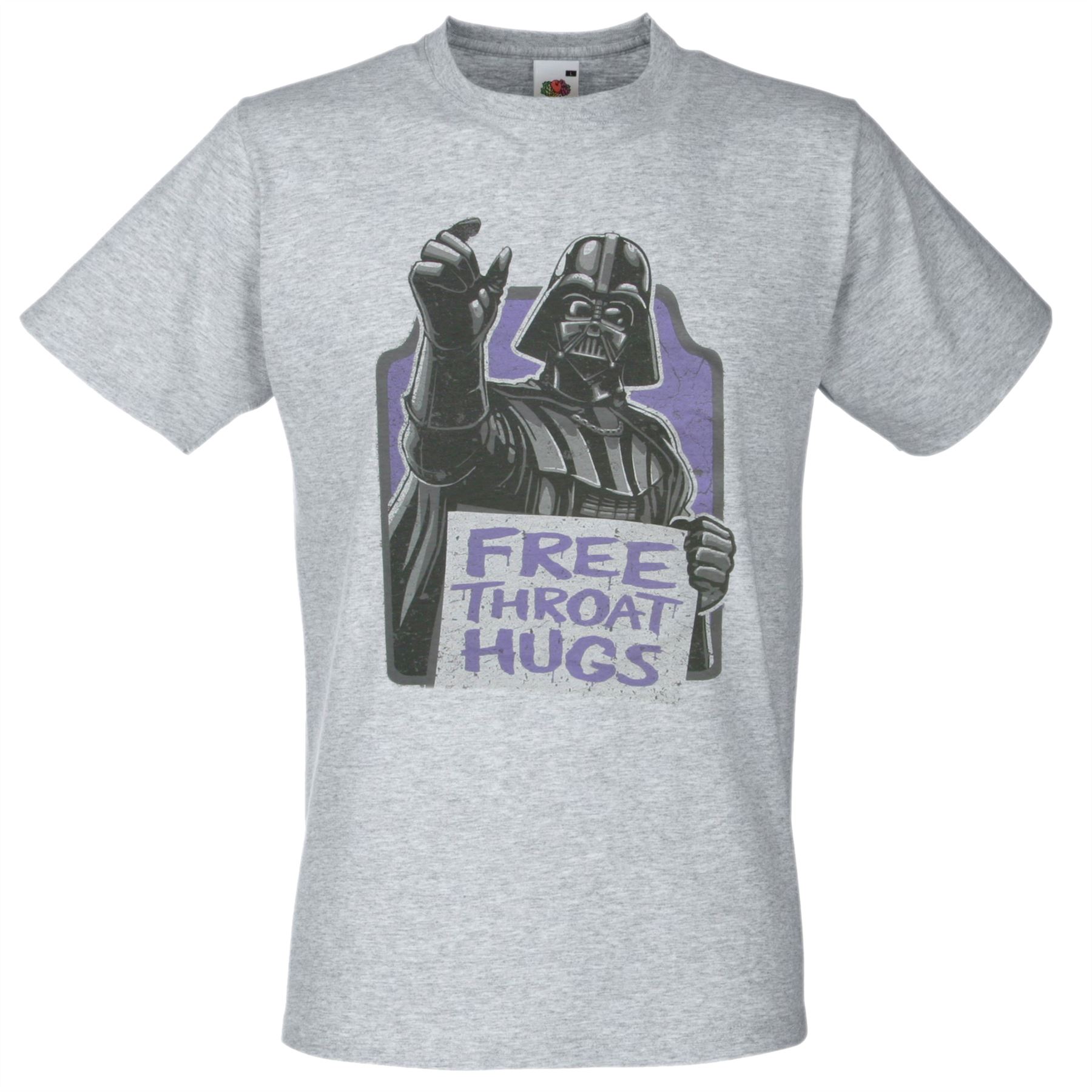 Adults Free Throat Hugs Funny Evil Lord Galaxy Wars Unisex Grey TShirt S