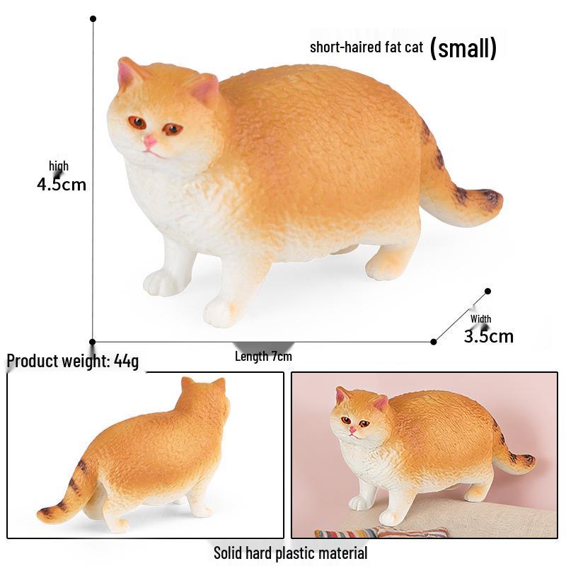 Cross-Border Simulation Plush Black & White Cat Toy - Children s Birthday Gift