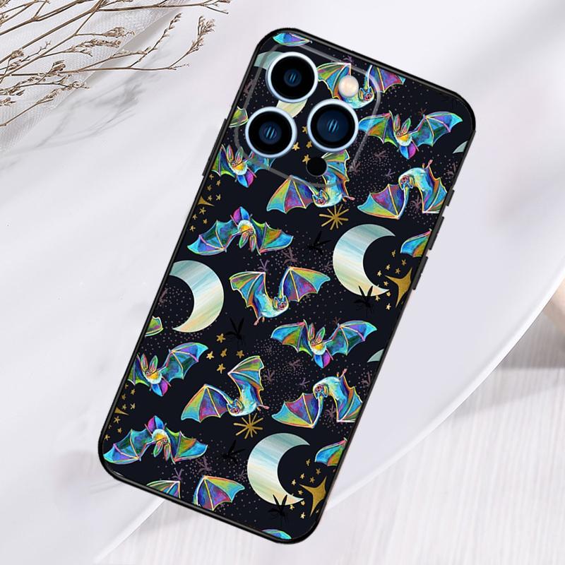 Halloween Bat Phone Case For iPhone 16 Pro Max 15 14 12 11 13 17 Pro Max Plus 12 13 Mini 16e 17 Air Cover