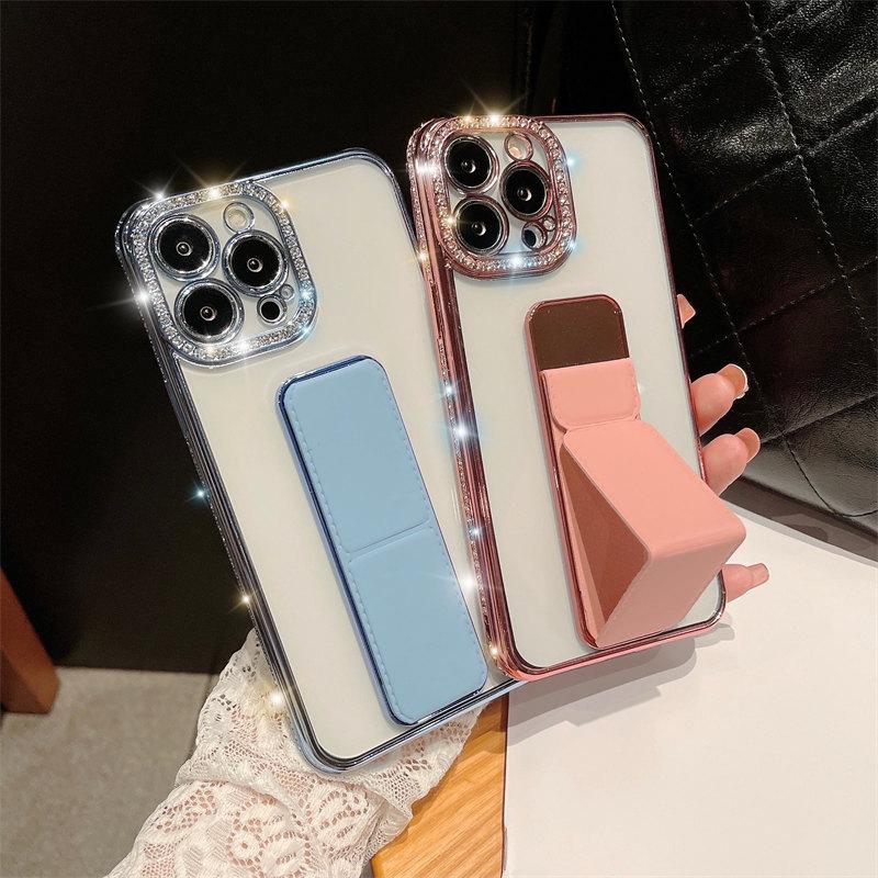 

Чехол для телефона премиум-класса с ромбовидной рамкой и подставкой для iPhone 13 12 11 Pro Max 7 8 Plus XR X XS SE 2020, противоударный чехол iPhone 13 зелёный