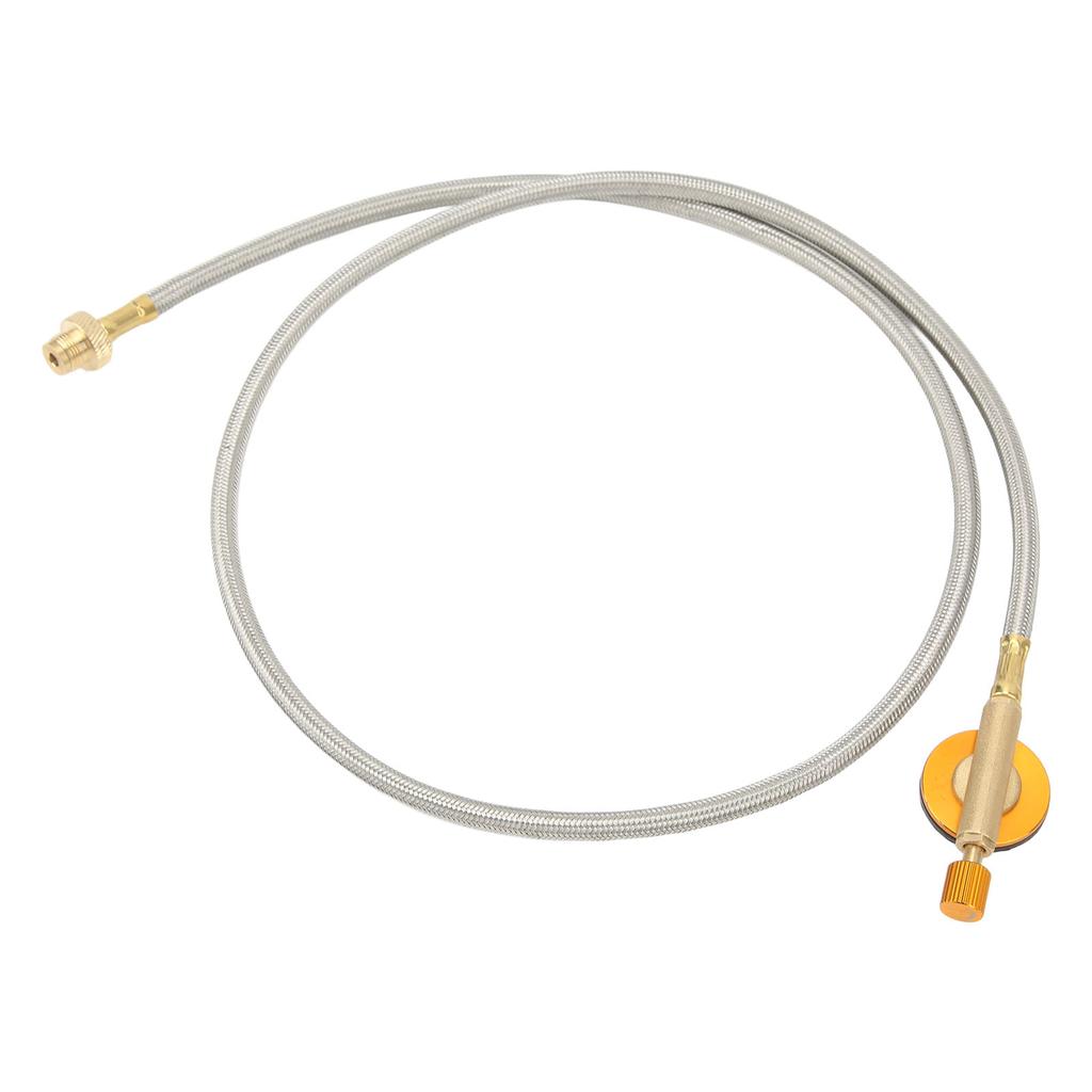 Flat Gas Tank Extension Tube Brass Stainless Steel Rubber Propane Extension Hose for Outdoor