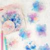 2 Packs Colorful Series Decorative Sticker Watercolor Foil Stamping Collage Scrapbooking Label Diy Diary Journal Planner